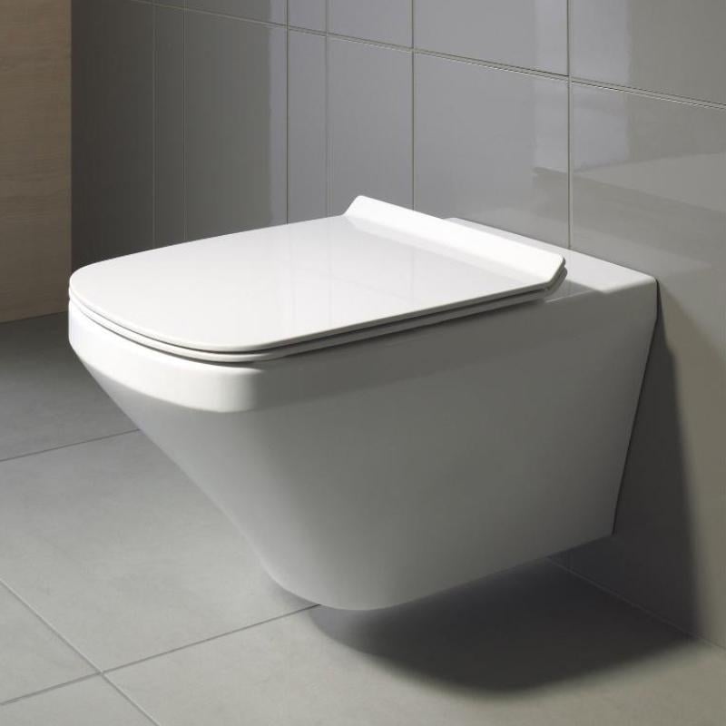 Унітаз підвісний DURAVIT DuraStyle Rimless з кришкою Soft close (45510900A1) - фото 2