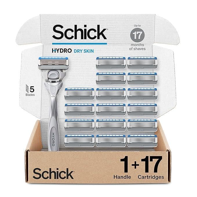 Змінні касети для гоління із ручкою Schick Hydro Dry Skin 17 шт. Змінні касети для гоління із ручкою Schick Hydro Dry Skin 17 шт.