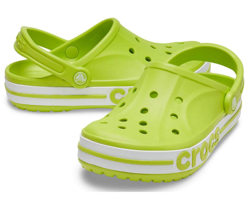 Сабо жіночі Crocs Bayaband Clog Punch р. 37-38 Лайм (6702)