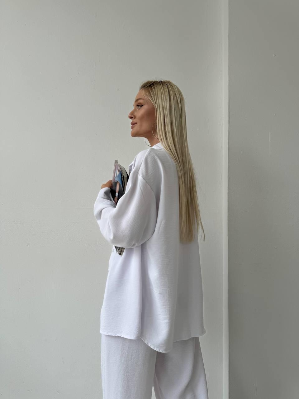 Костюм женский креп L Белый (С1499-5508/Н) - фото 5 Костюм женский креп L Белый (С1499-5508/Н) - фото 5