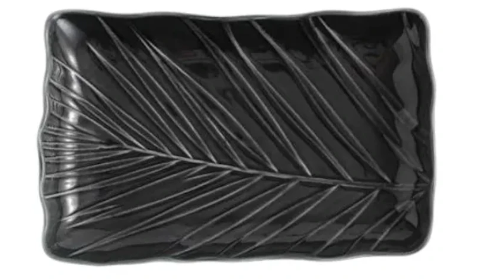 Блюдо Limited Edition Leaf прямоугольное 24,5х17 см Black (B010786)