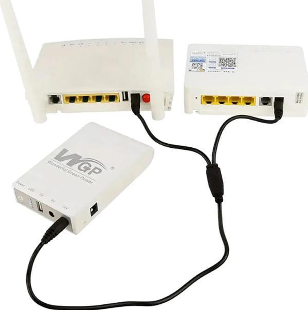 Повербанк для роутера WGP Mini DC UPS 5-12V WGP103-5912 10400 mAh White (20699915) - фото 10