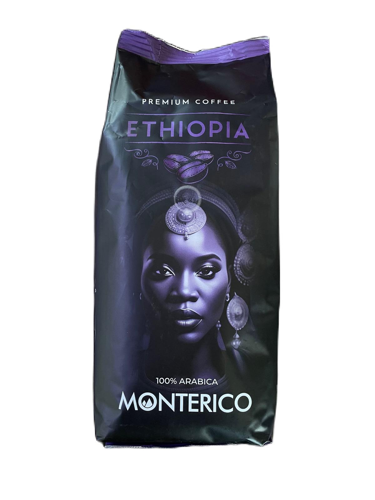 Кава Monterico в зернах Ефіопія 100% Арабіка 1 кг (13309897)