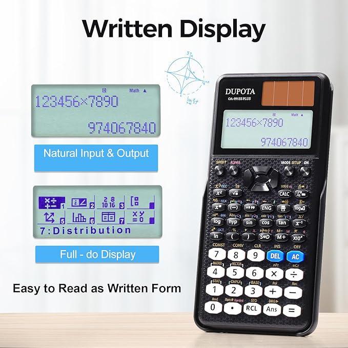 Калькулятор науковий OA-991ES Plus 417 функцій 2-рядковий дисплей на 10+2 цифр - фото 2 Калькулятор науковий OA-991ES Plus 417 функцій 2-рядковий дисплей на 10+2 цифр - фото 2