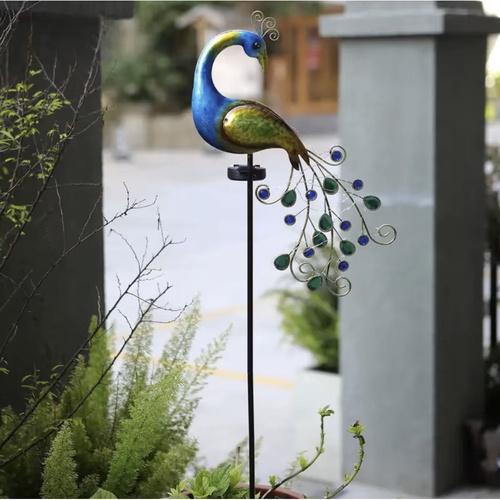 Светильник садовый Gardlov Павлин с 40 светодиодами на солнечной батарее с датчиком сумерек (25281) - фото 7