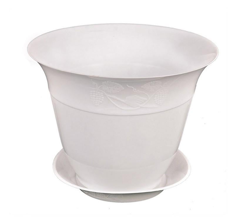Горшок цветочный Господар Молдова D 25 см White (92-8045)