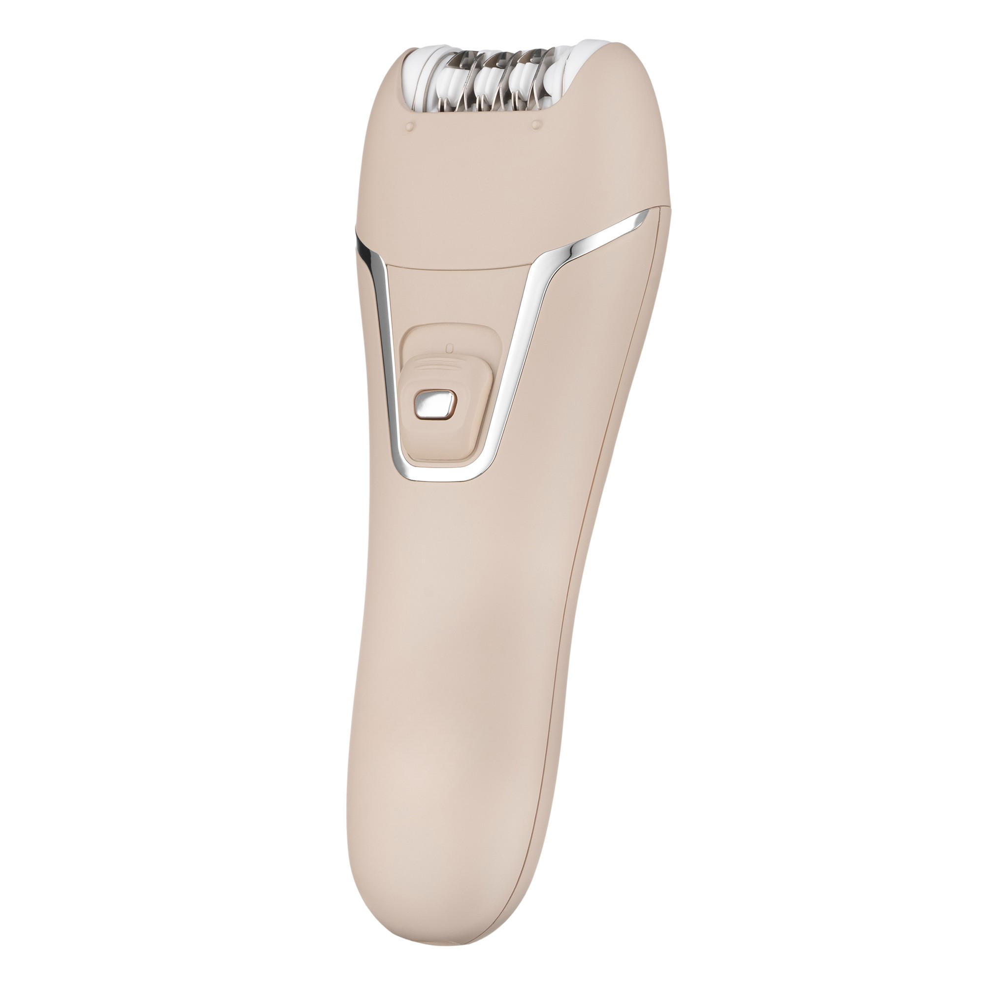 Епілятор пінцетний жіночий акумуляторний 2в1 для ніг для зони бікіні 18 пінцетів та 2 насадки Бежевий (LESH-Y700PERL1)