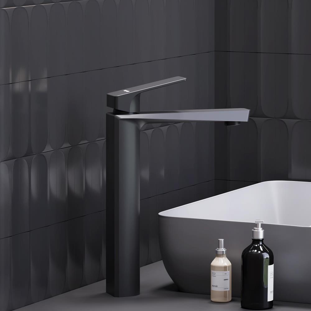 Змішувач для умивальника Damixa Merkur 400250300 високий одноважільний Чорний (225440) - фото 2 Змішувач для умивальника Damixa Merkur 400250300 високий одноважільний Чорний (225440) - фото 2