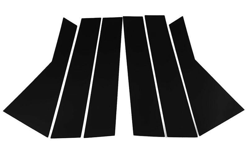 Накладки на стійки дверей Dodge Journey 6 шт. Чорний глянець (27985623)