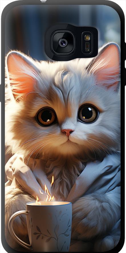 Чехол на Samsung Galaxy S7 Edge G935F White cat (5646b-257-42517)