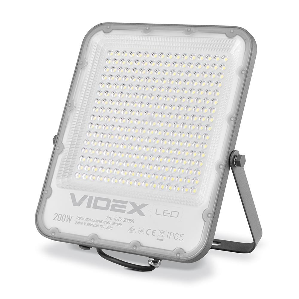 Прожектор Videx Premium VL-F2-2005G 200 Вт 5000 K (26173) Прожектор Videx Premium VL-F2-2005G 200 Вт 5000 K (26173)