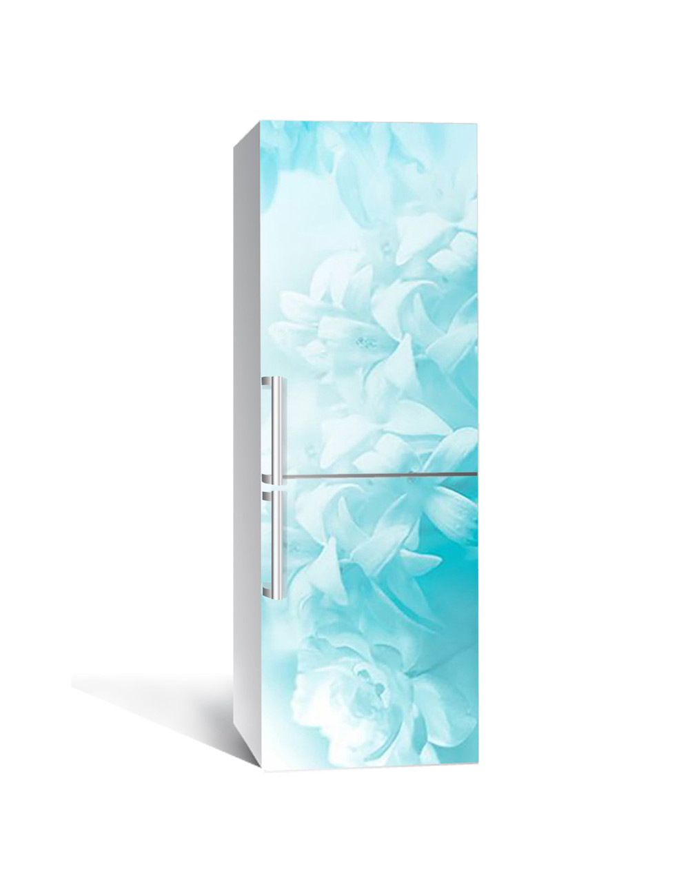 Наклейка 3D на холодильник Zatarga "Голубые чудеса" виниловая 650х2000 мм
