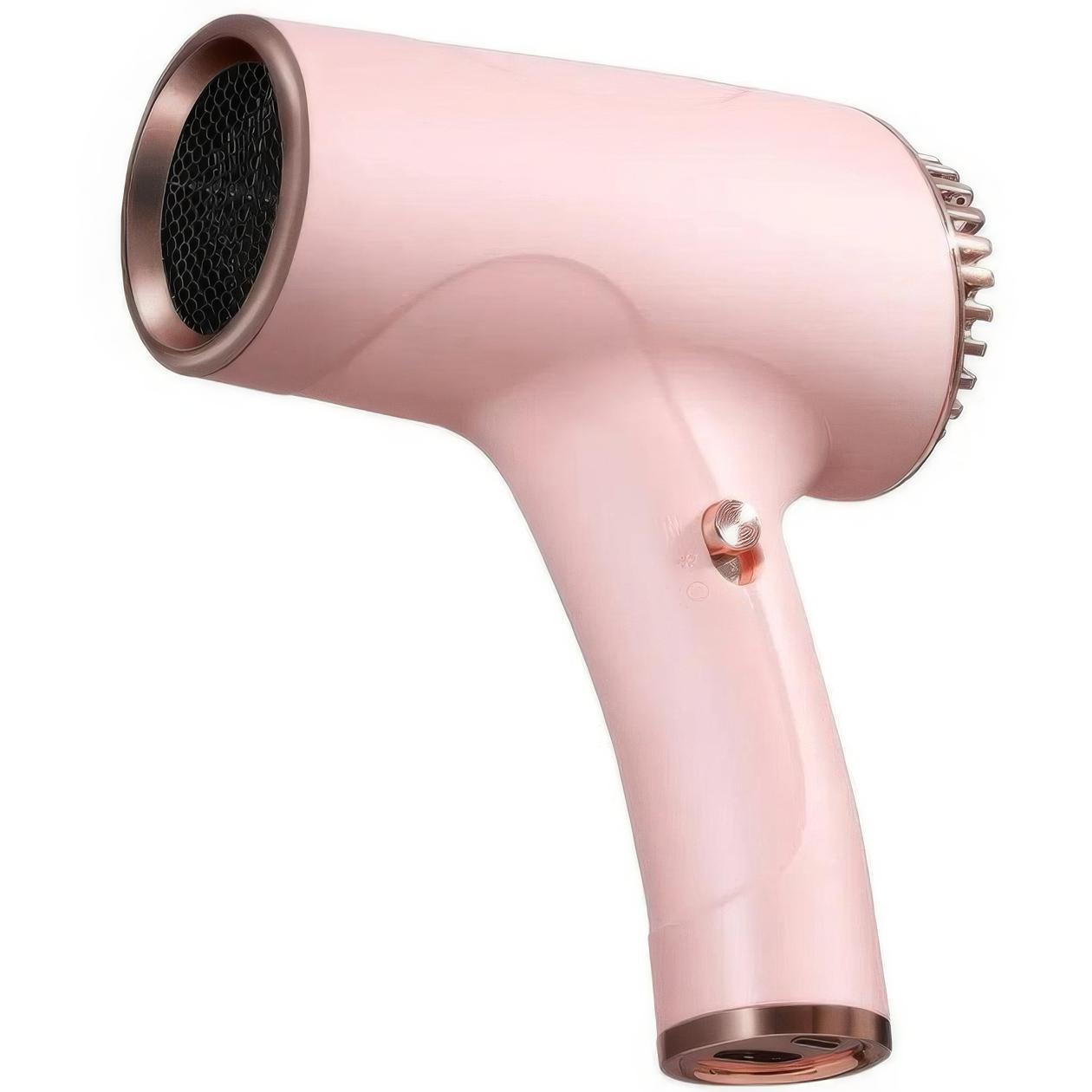 Фен для волосся акумуляторний Multifunctional Hair Dryer 500 Вт Рожевий (1010878-Pink)