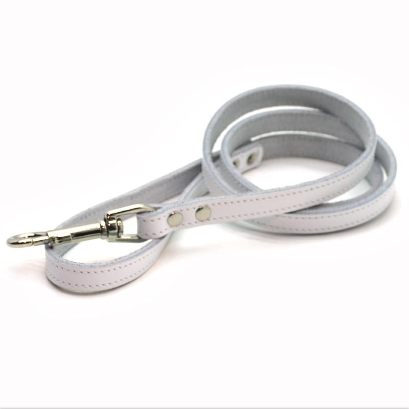 Поводок для собак и котов Zoo-hunt Весна кожаный 1,2/120 см Белый (19502914)