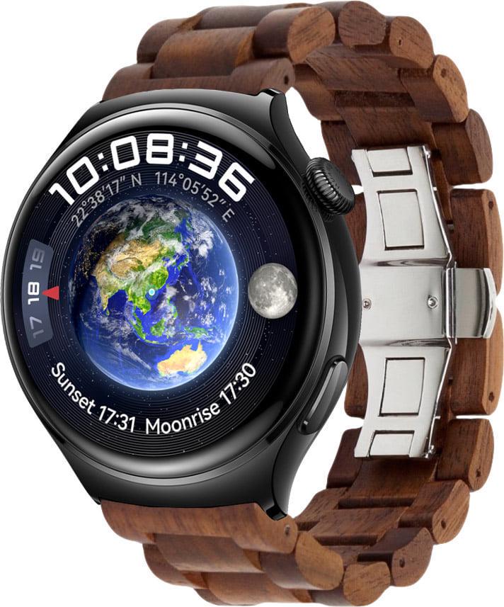 Ремешок деревянный WoodLock для Huawei Watch 4/4 Pro Brown (38594-30)