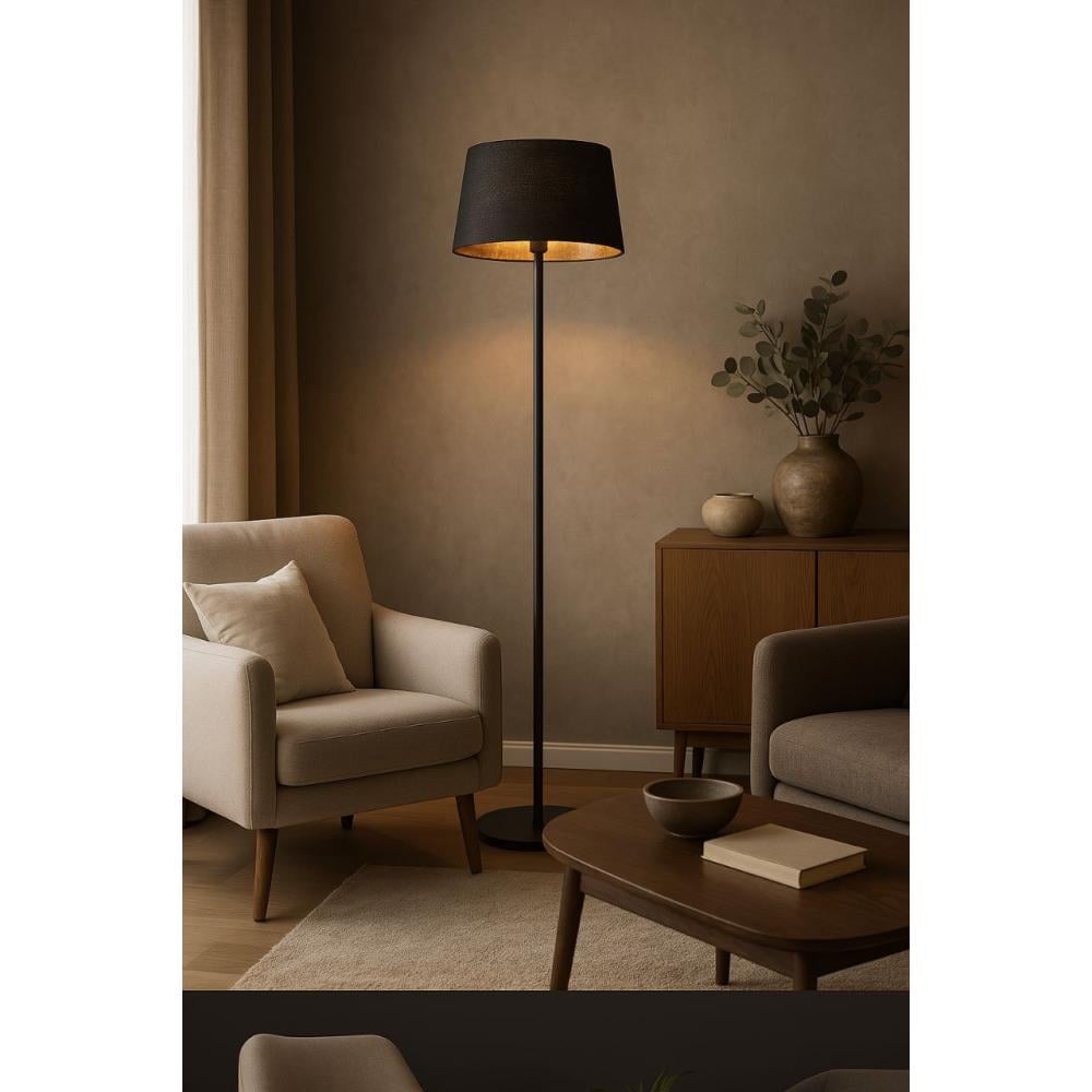 Торшер MSK Electric из ткани под лампу Е27 NL 3621 BK+BK Черный (NL 3621 BK+BK) - фото 4 Торшер MSK Electric из ткани под лампу Е27 NL 3621 BK+BK Черный (NL 3621 BK+BK) - фото 4