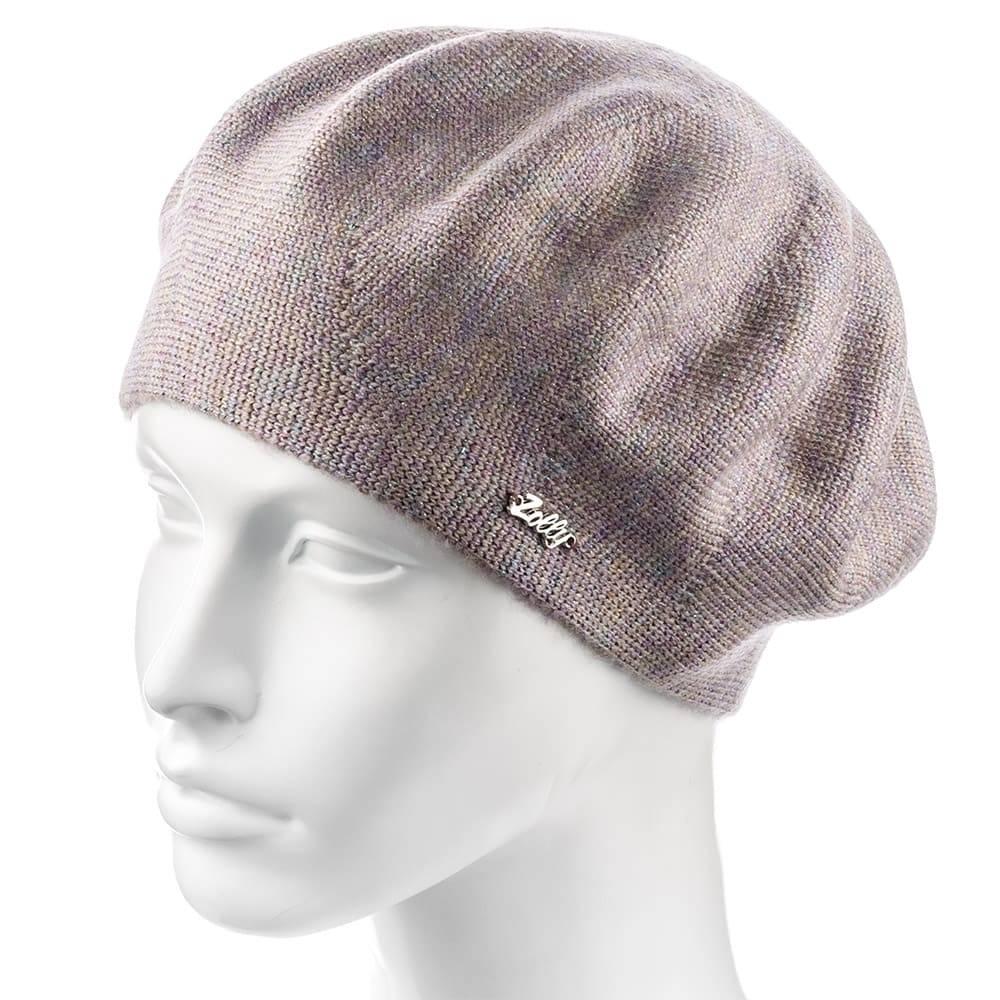 Берет женский Zolly ZH76 с люрексовой нитью двойной тонкой вязки Имбирь