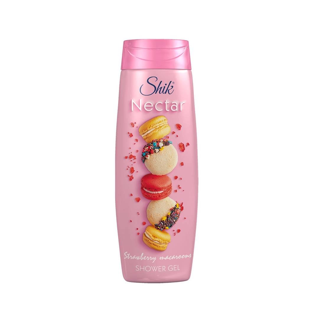 Гель для душа Shik Nectar New Strawberry macaroons 400 мл