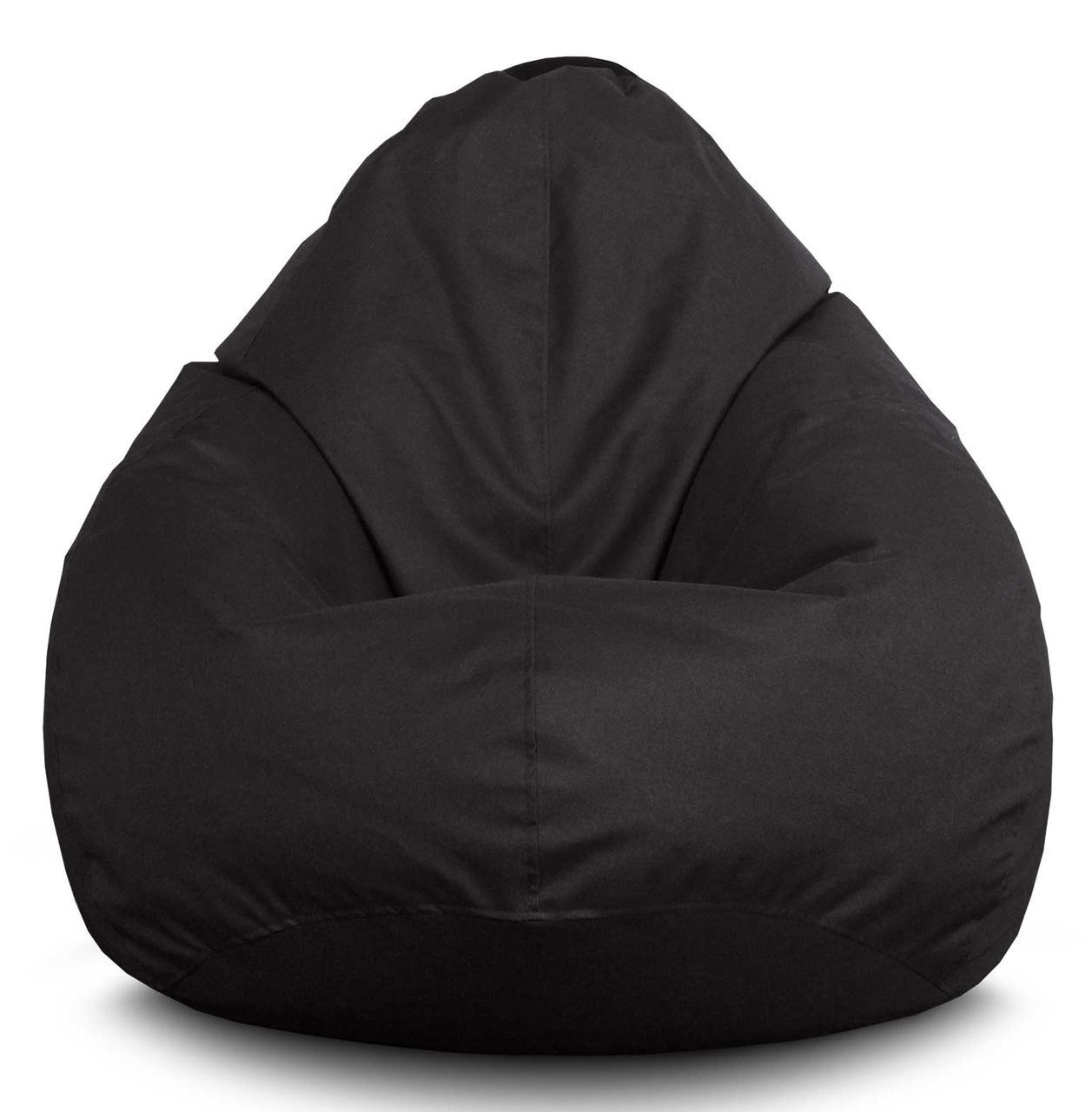 Крісло мішок iPuff Оксфорд XL 80x110 см Чорний