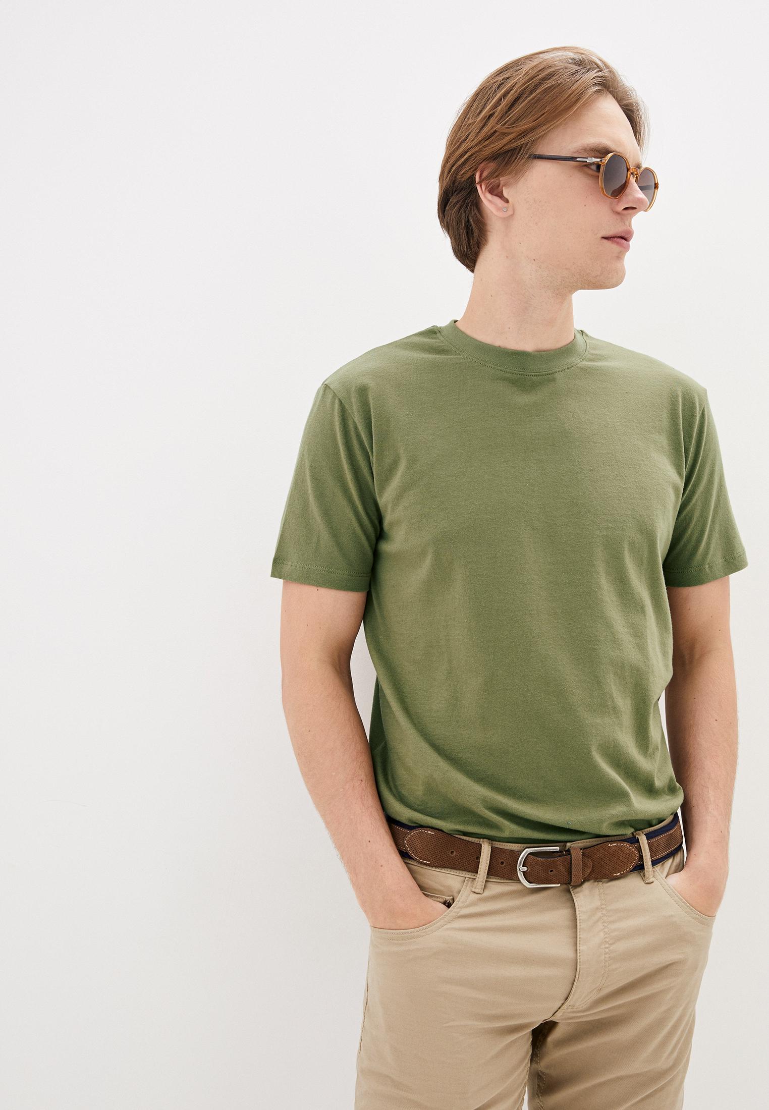 Футболка мужская базовая ROZA 170201 L Темно-оливковый (4824005682421)