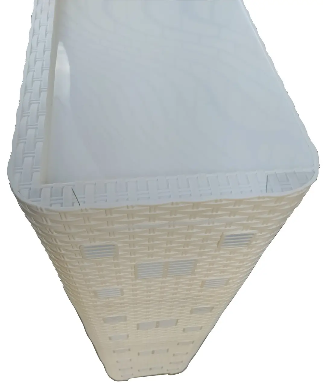 Этажерка пластиковая ПолимерАгро Ротанг на 5 ярусов Белый (1394-БЛ) - фото 3 Этажерка пластиковая ПолимерАгро Ротанг на 5 ярусов Белый (1394-БЛ) - фото 3