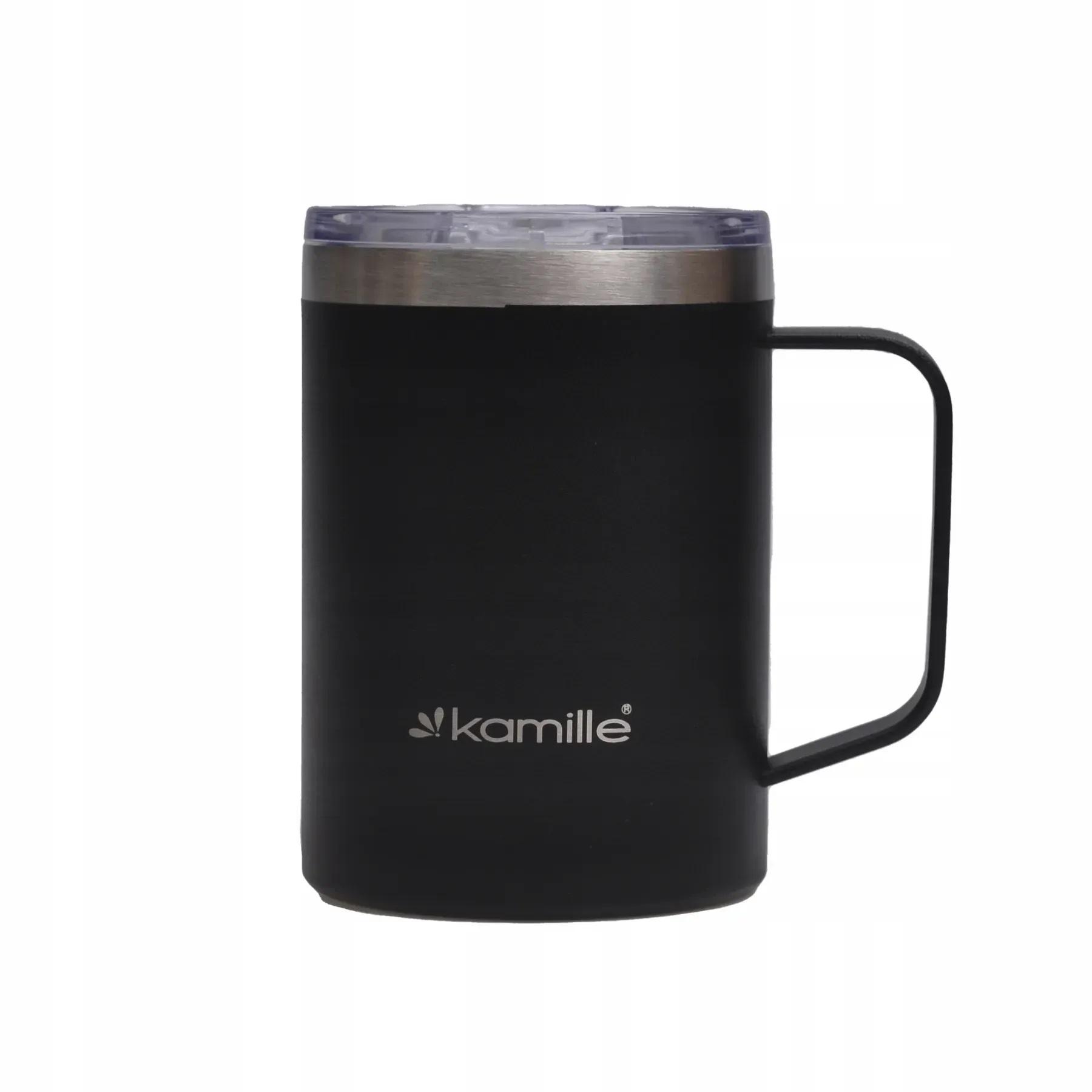 Термокружка с поверхностью soft-touch Kamille KM-2159 из нержавеющей стали 360 мл Черный (150-84-2159) - фото 2 Термокружка с поверхностью soft-touch Kamille KM-2159 из нержавеющей стали 360 мл Черный (150-84-2159) - фото 2