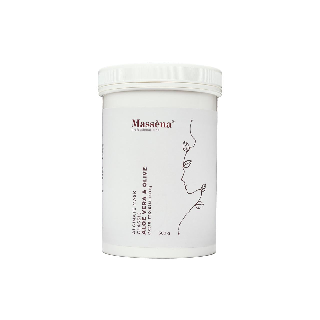Маска для лица альгинатная MASSENA ALOE VERA&OLIVE увлажняющая 300 г (37284575)