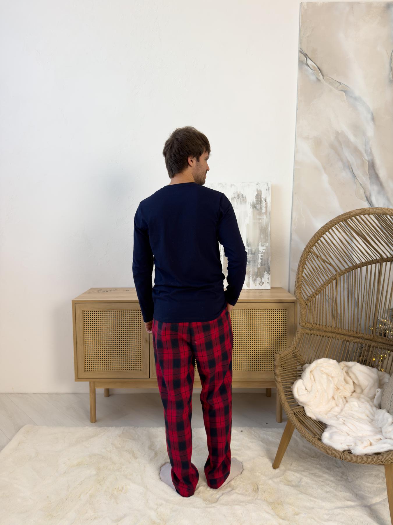 Пижама мужская COSY Глен XL Красно-синий (F220PL20/1) - фото 3