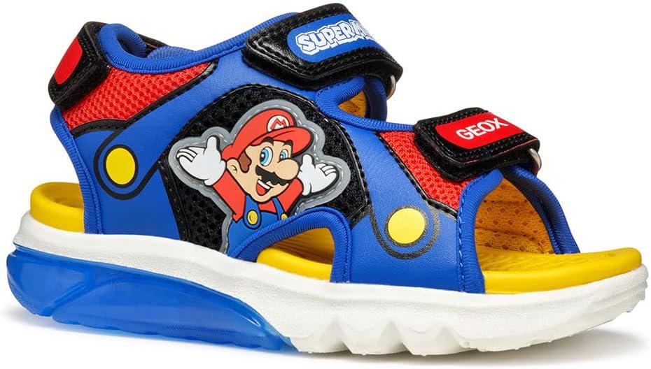 Сандалии с огоньками Geox J Ciberdron р. 28 Royal Red (31945543)