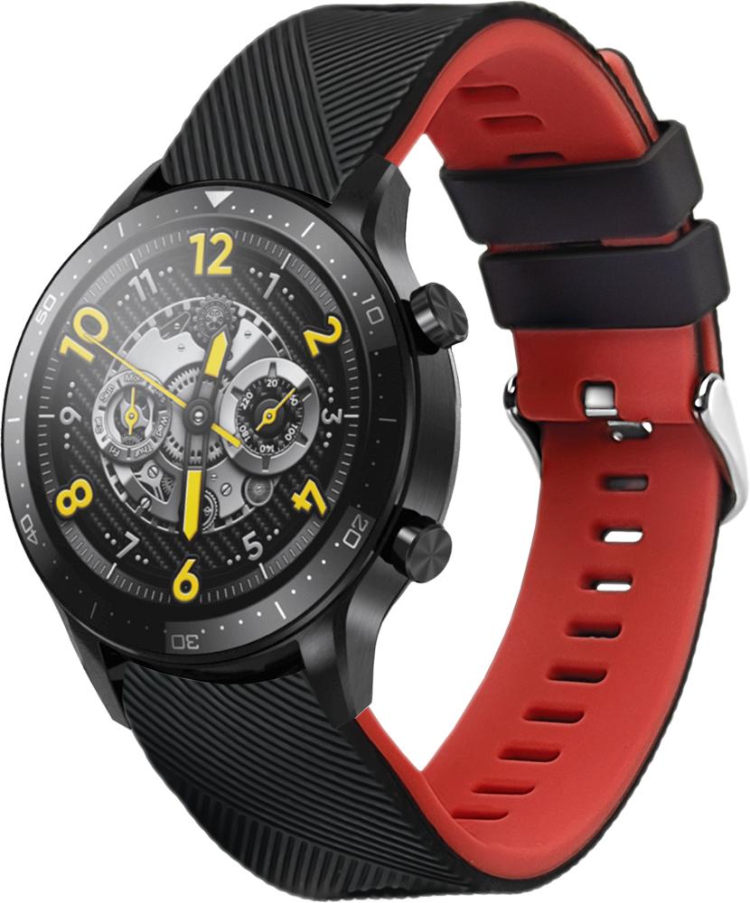 Ремешок Luminic для Realme Watch S Pro Black/Red (26672-44)