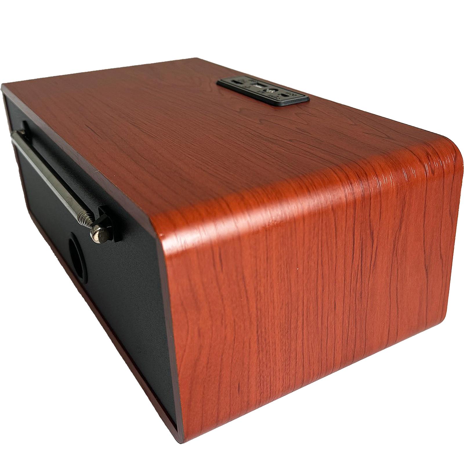 Радиоприемник NNS NS-6681BT в ретро стиле AM/FM/SW Bluetooth USB-зарядка и аккумулятором Dark wood (24086656) - фото 5 Радиоприемник NNS NS-6681BT в ретро стиле AM/FM/SW Bluetooth USB-зарядка и аккумулятором Dark wood (24086656) - фото 5