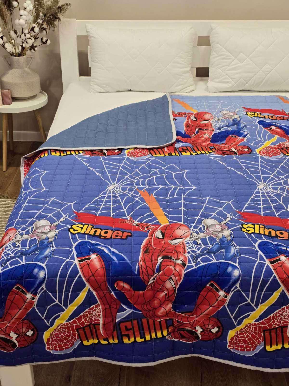 Одеяло-покрывало детское Спайдер двухсторонний из хлопка 150x210 см (27716653) Одеяло-покрывало детское Спайдер двухсторонний из хлопка 150x210 см (27716653)