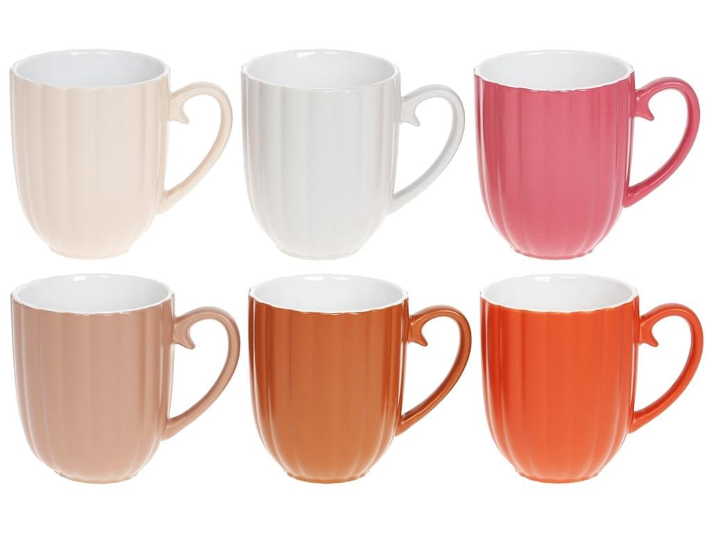 Чашка Верона 340 мл 6 дизайнов набор 6 шт. (BDI-344-185)