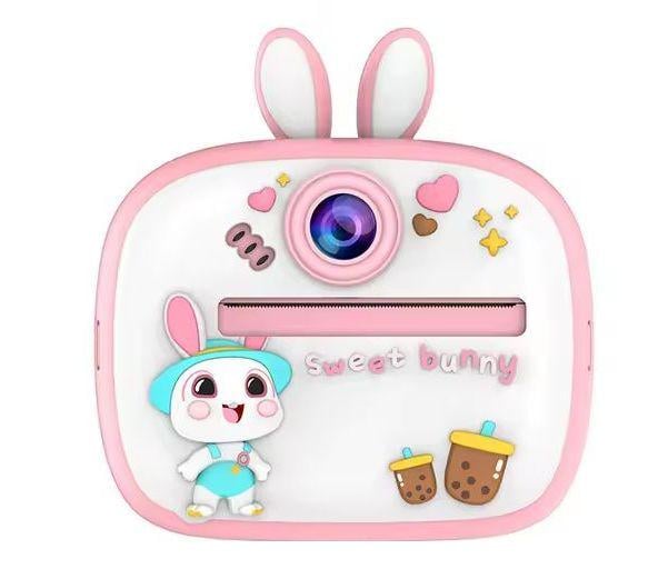 Фотоапарат миттєвого друку дитячий Кролик на 48 Мг з фронтальною камерою Рожевий (479) Фотоапарат миттєвого друку дитячий Кролик на 48 Мг з фронтальною камерою Рожевий (479)
