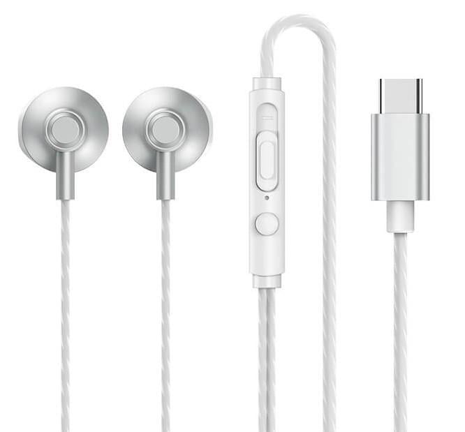 Наушники REMAX TYPE-C Wired Earphone for Music & Call RM-711a 1.2м silver