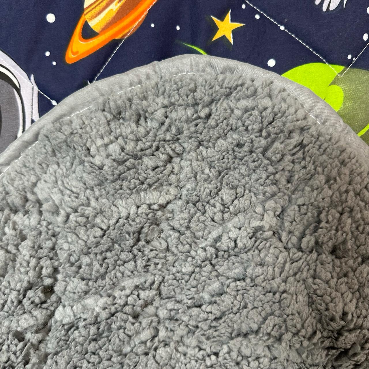 Покрывало-одеяло детское двустороннее Космос 150х210 см Синий (P-DL-4) - фото 9