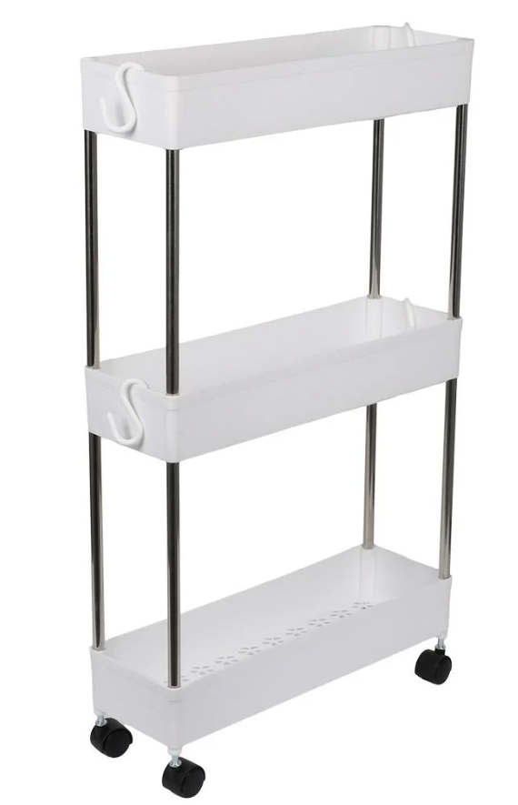 Этажерка на колесиках 3 овраг 40х13х62 см (R40239-3)