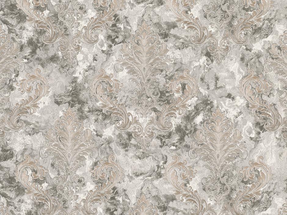 Обои флизелиновые LeGrand Platinum Хорезм 8686-10 Декор винил горячего тиснения 1,06х10,05 м Темно-серый