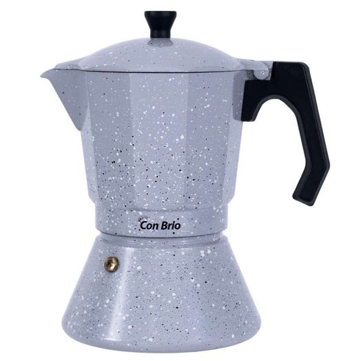 Гейзерная кофеварка Con Brio CB-6709 450 мл Grey (14695364)