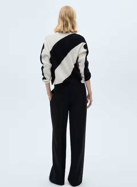 Джемпер в смужку MANGO 87010451 L Чорний/Білий - фото 6 Джемпер в смужку MANGO 87010451 L Чорний/Білий - фото 6