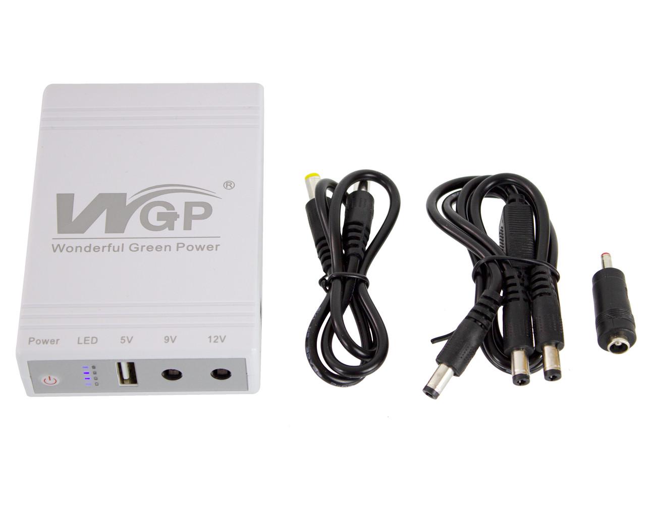 Джерело бесперебойного живлення WGP для роутера 5/9/12V 10400 mAh White (3_05362) - фото 6