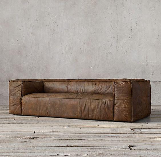 Диван мягкий Папс натуральная кожа 130х90х73см (035н130)