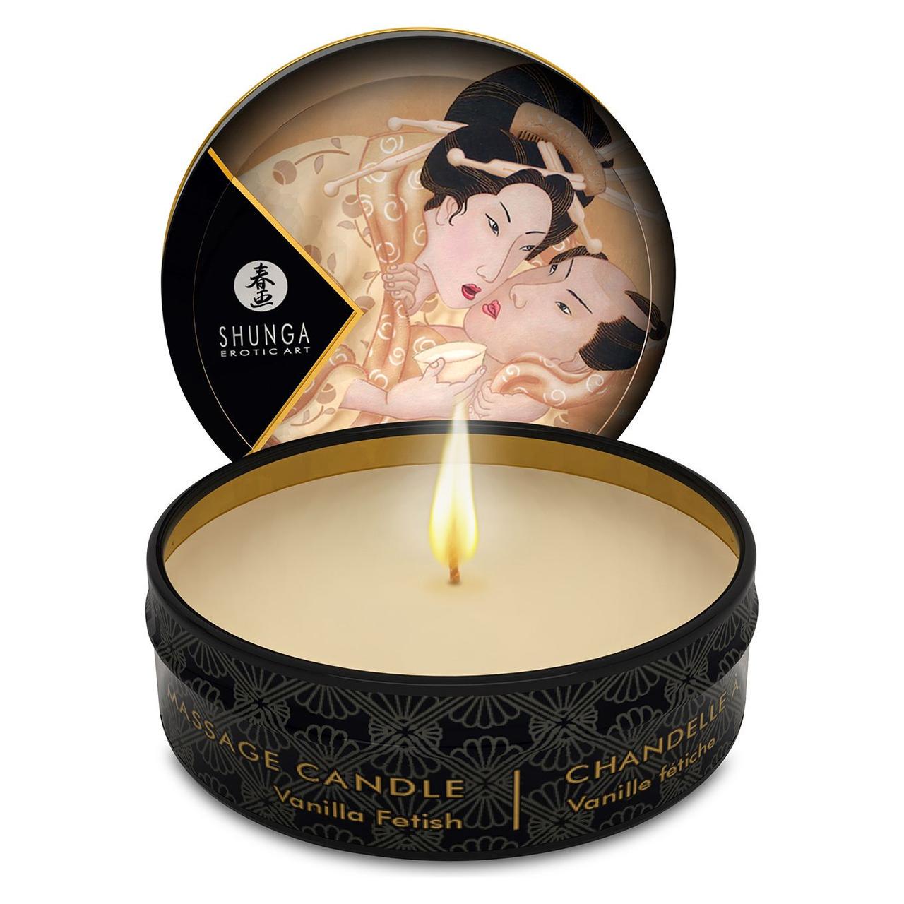 Масажна свічка Shunga MINI MASSAGE CANDLE Vanilla Fetish 30 мл (SO2517)