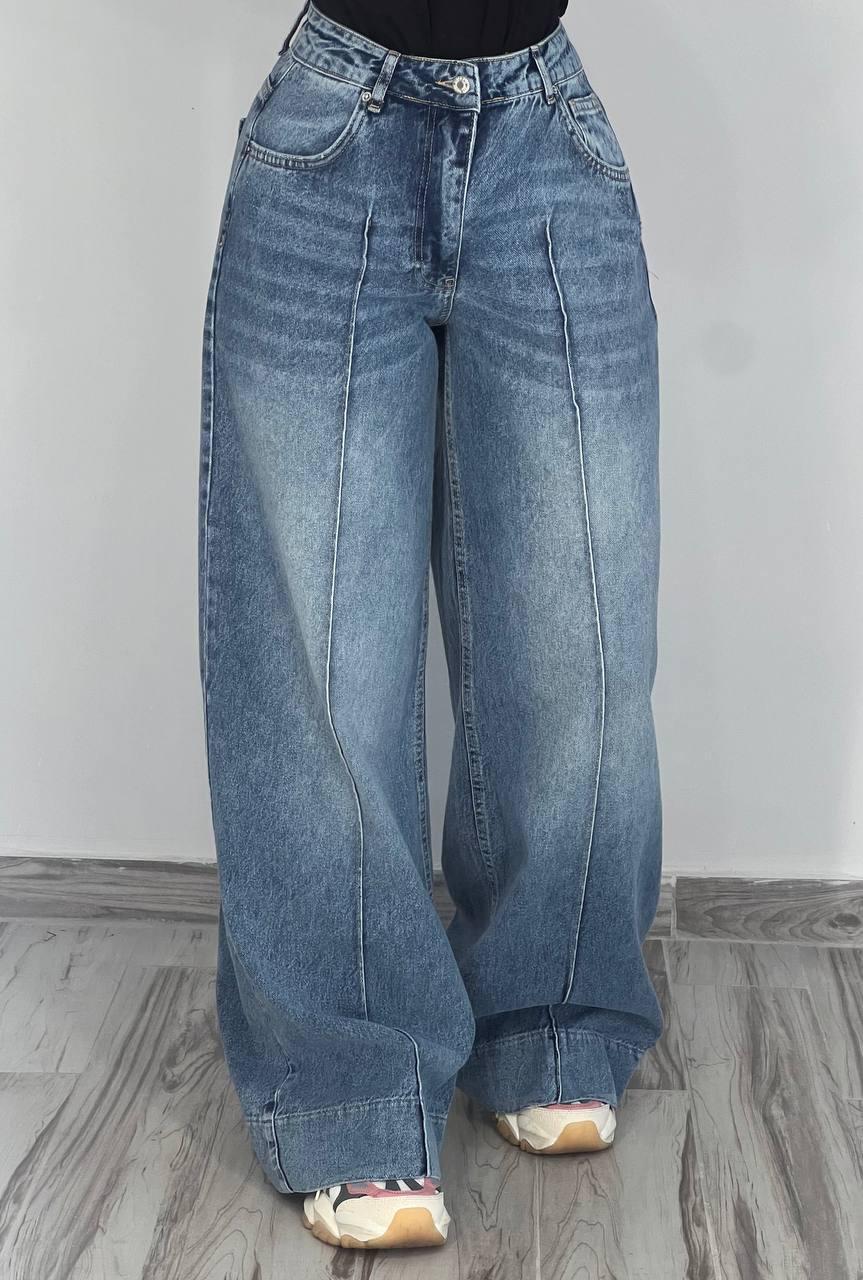 Джинси жіночі ITS Basic 3717-31 PALAZZO jeans вільні палаццо широкі кльош стрілка довгі р. 36 Світло-синій (3906) - фото 9 Джинси жіночі ITS Basic 3717-31 PALAZZO jeans вільні палаццо широкі кльош стрілка довгі р. 36 Світло-синій (3906) - фото 9