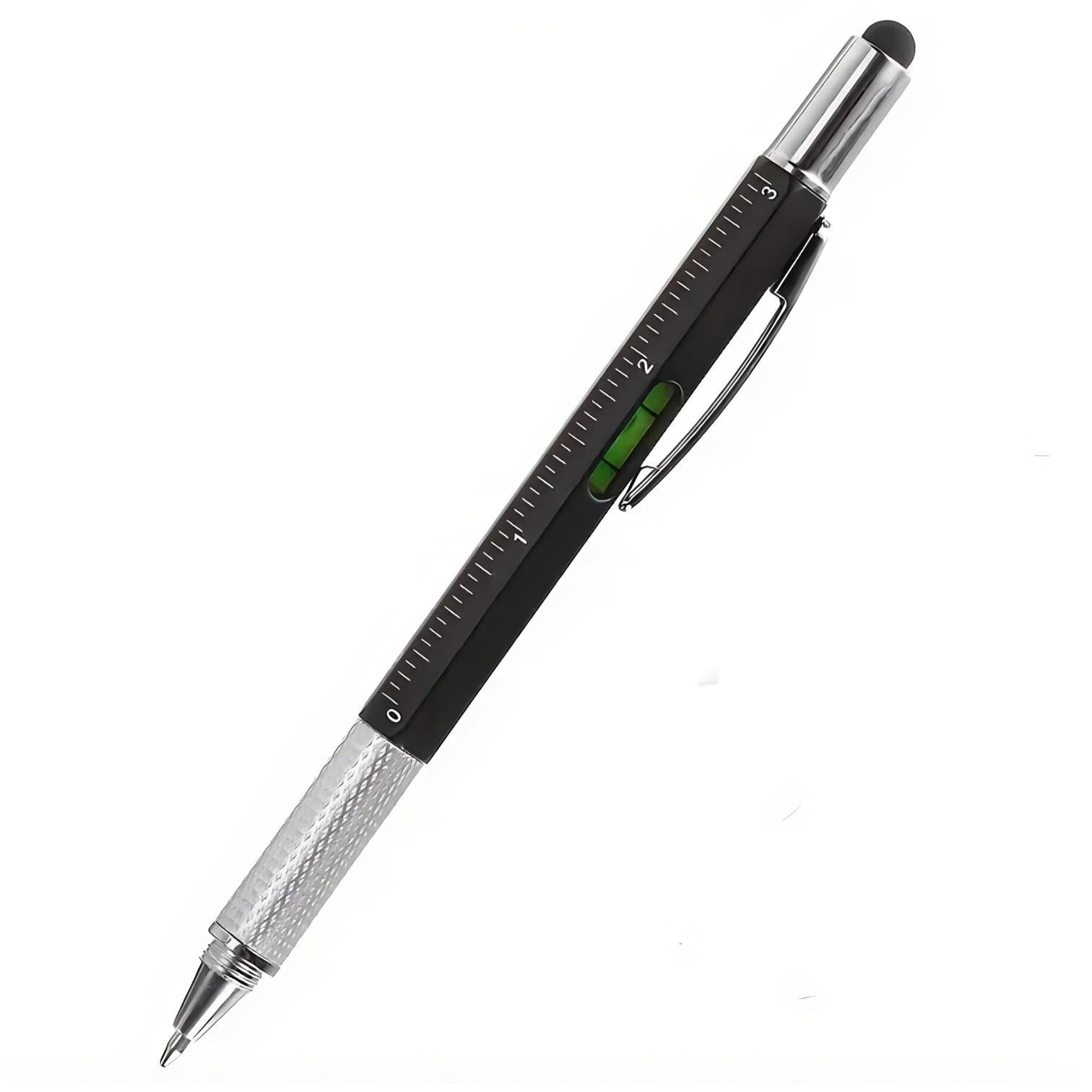 Мультитул ручка 6в1 стилус/рівень/викрутка/лінійка (id_3881)