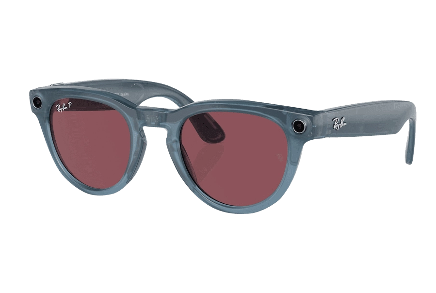 Смарт-очки Ray-Ban Meta Headliner Shiny Jeans Frame/Dusty Red Lenses RW4009 66985Q 50-23