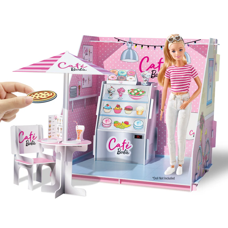 Творческий набор Barbie Make Your Own Pop-Up Cafe Maker Kitz для самостоятельной сборки (2788788223) - фото 2