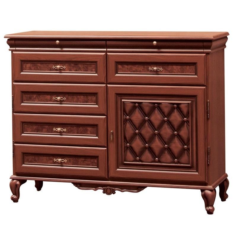 Комод Світ Меблів Ливорно 1Д 1350x490x1085 мм ДСП/МДФ Прованс темный