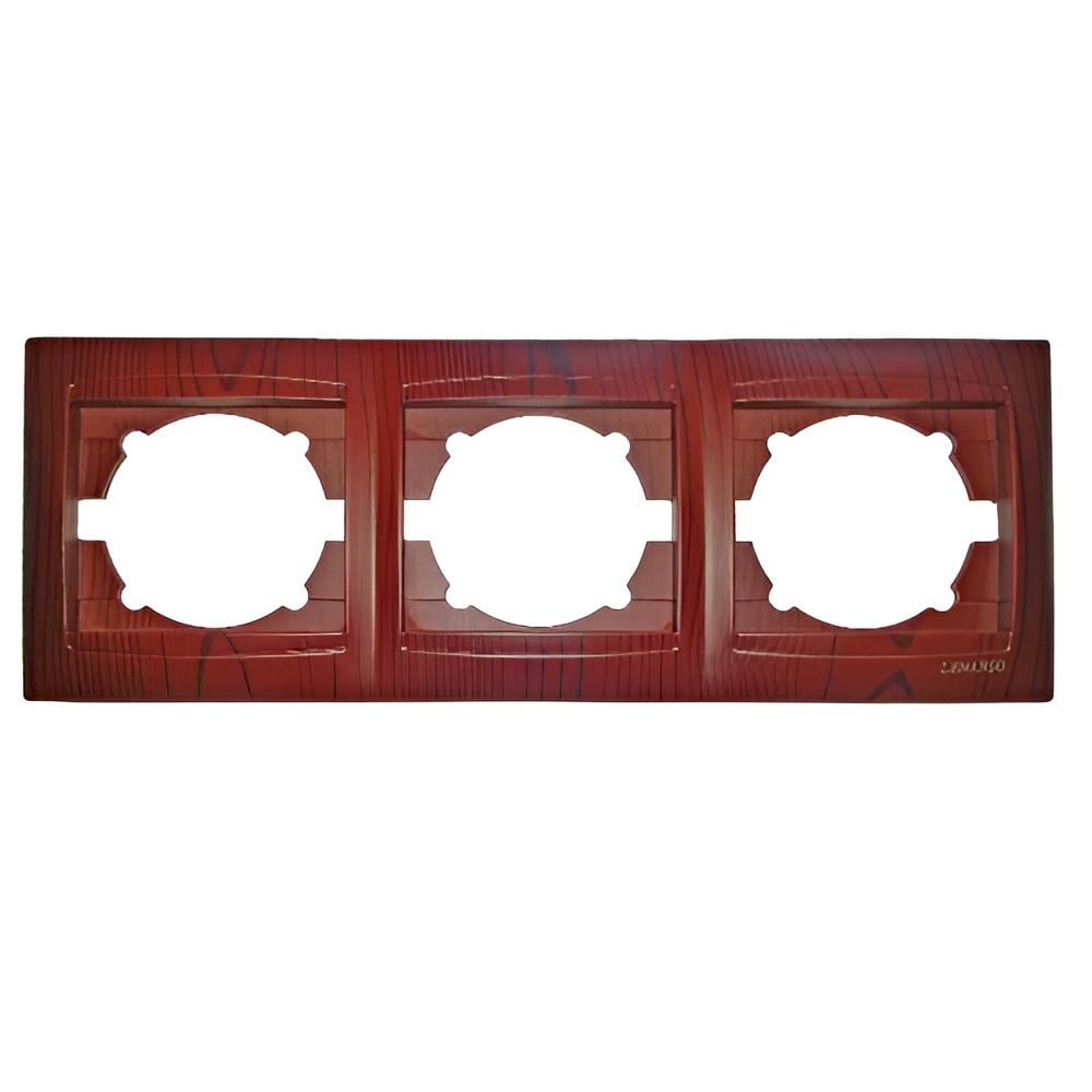Рамка 3-постовая Lemanso Сакура горизонтальная Вишня (LMR1512)