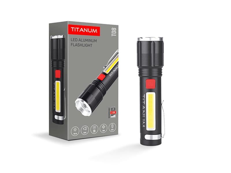Портативный светодиодный фонарик TITANUM TLF-T08 700Lm 6500K Портативный светодиодный фонарик TITANUM TLF-T08 700Lm 6500K